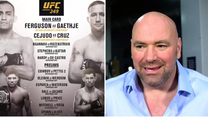 Dana White Says UFC 249 Is 'Probably The Best Card We've Had'