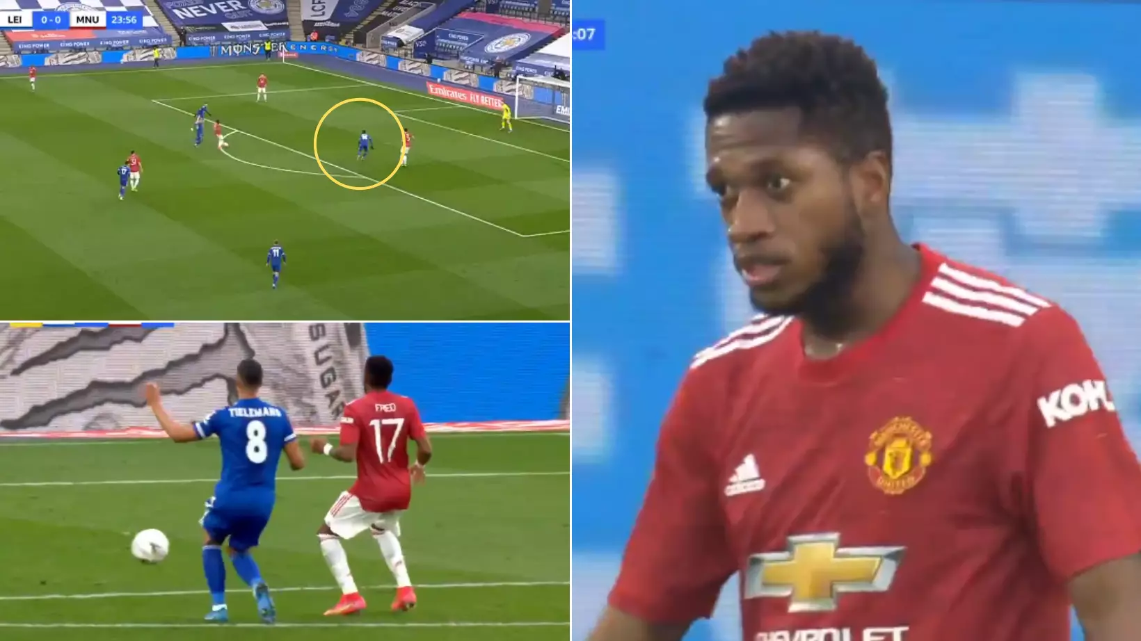Fred's Shocking Back Pass To Dean Henderson Gifts Kelechi Iheanacho Goal