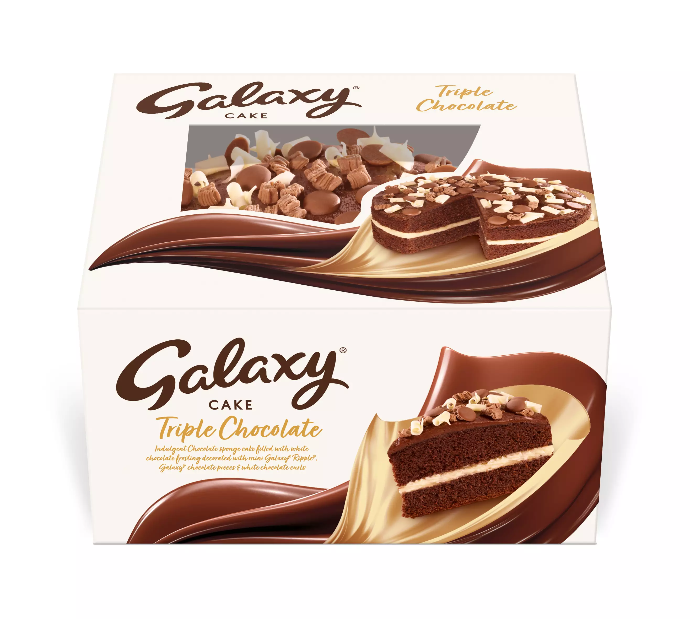 Galaxy's Ripple topped cake is also in Tesco now (