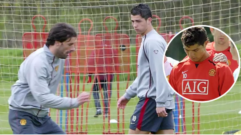 Louis Saha Recalls The Time Ruud Van Nistelrooy Made Cristiano Ronaldo Cry In Manchester United Training