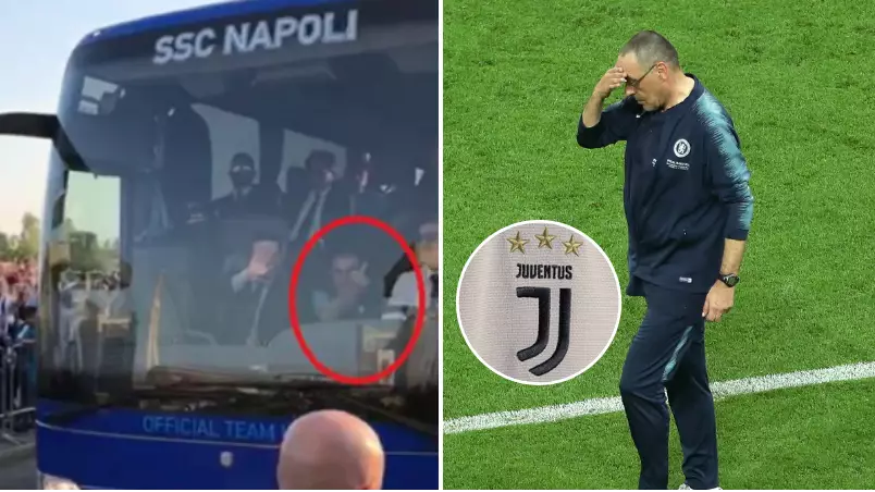 Maurizio Sarri Gave Juventus Fans The Middle Finger During Time At Napoli