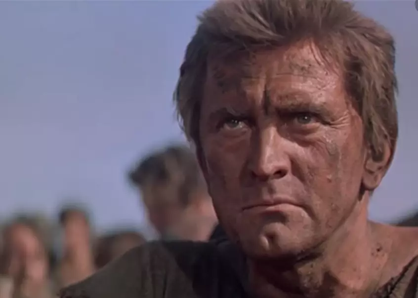 Kirk in one of his most famous films, Spartacus.
