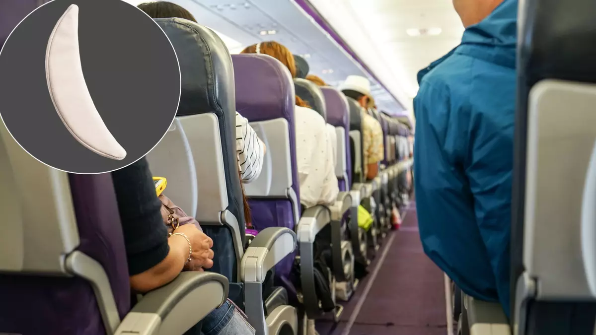 The fart-filtering 'banana' you pop in your pants on plane trips