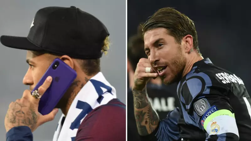 Neymar Phoned Sergio Ramos And Tried To Lure Him To Paris Saint-Germain