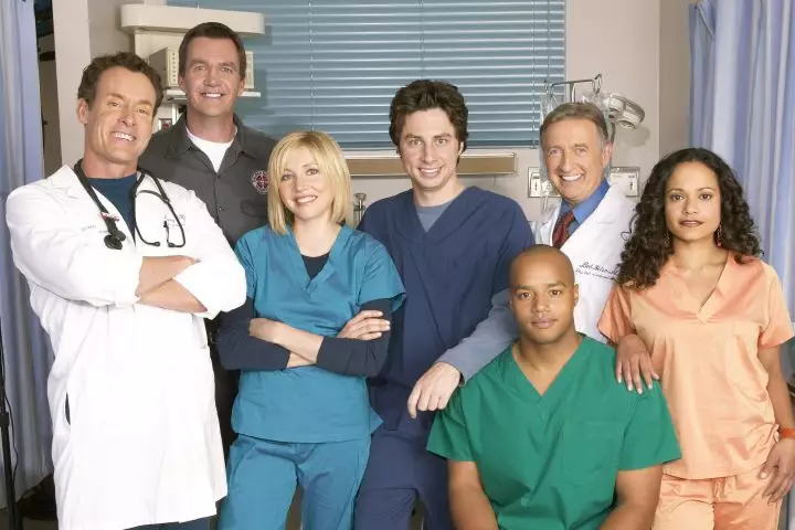 The Scrubs cast reunited for the first time in 8 years. (