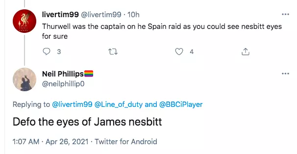 The Spanish officer sparked debate on Twitter (