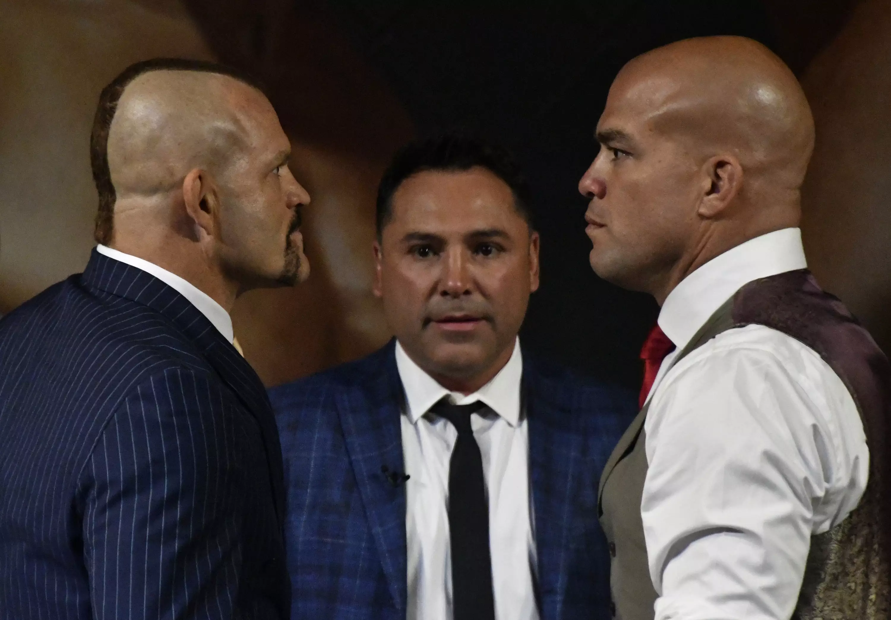 Liddell (L) and Ortiz (R) face off in 2018. (Image