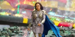 Tess Thompson as Valkyrie in Thor: Ragnarok.