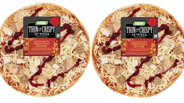 ASDA Is Selling A Christmas Dinner Pizza With Pigs In Blankets