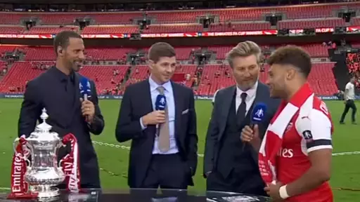 WATCH: Liverpool Fans Will Love What Ox Said To Gerrard After FA Cup Victory