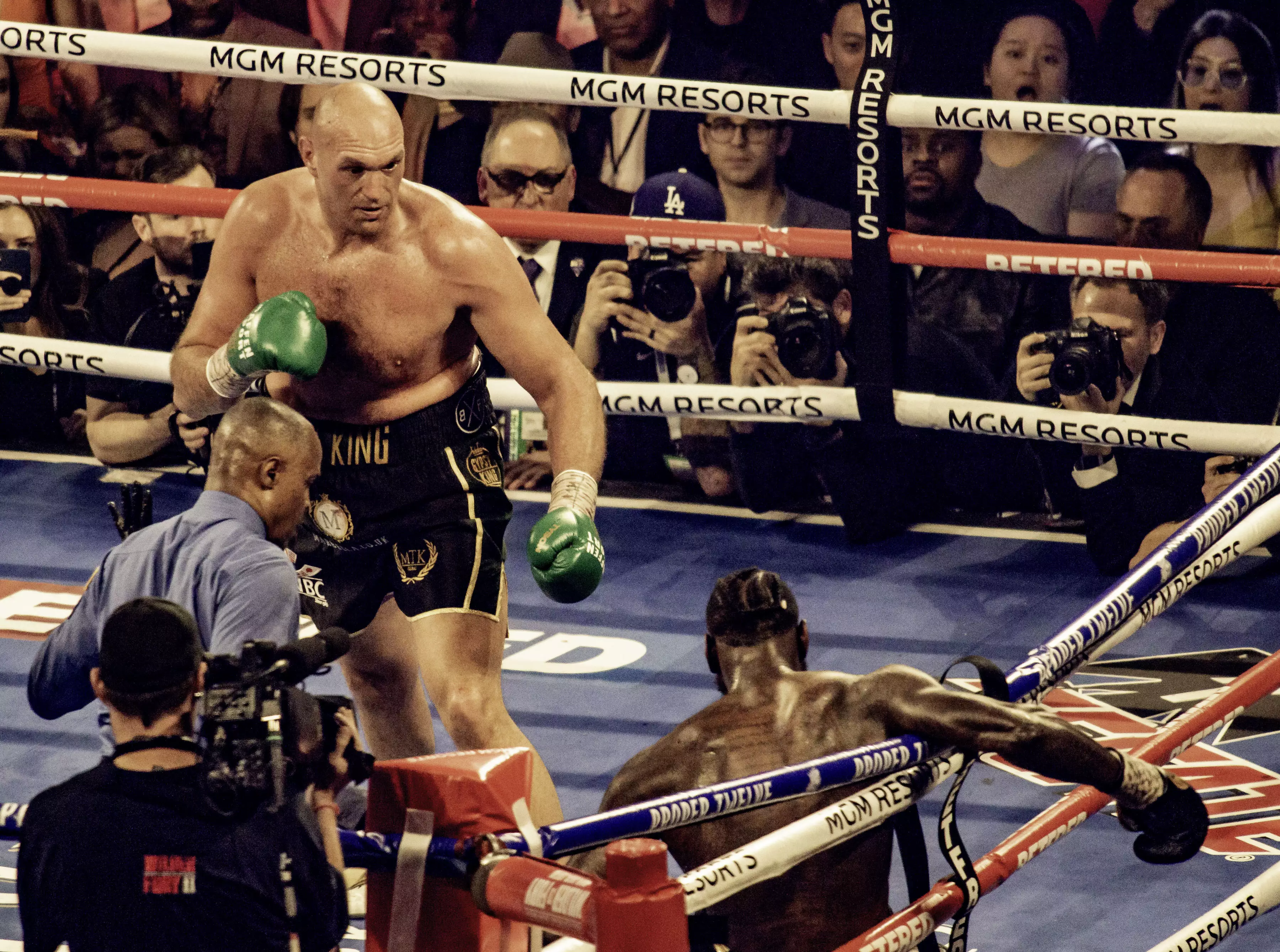 Fury knocked Wilder down twice before eventually stopping him in the seventh round. Image: PA Images