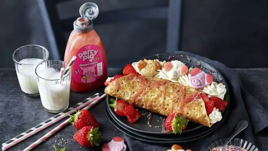 M&S Cafés Are Serving Percy Pig Pancakes For Shrove Tuesday