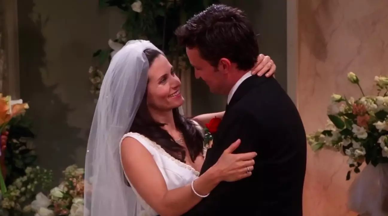 Monica and Chandler tied the knot in the US sitcom (