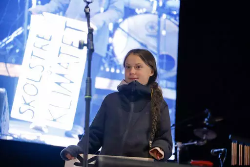 Greta Thunberg speaks at the climate march on the sidelines of the fifth day of the UN Climate Change Conference.