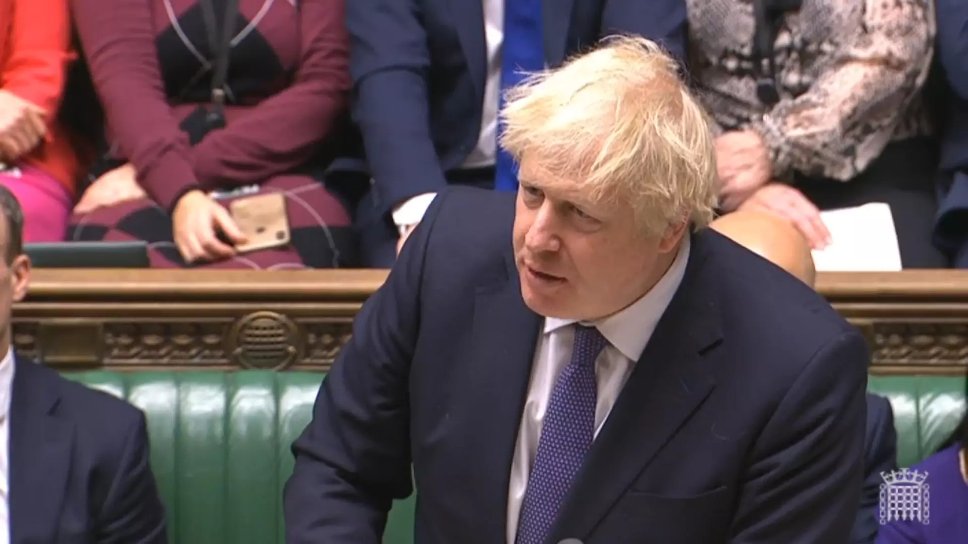 Prime Minister Boris Johnson speaks during the Brexit debate in the House of Commons, London.