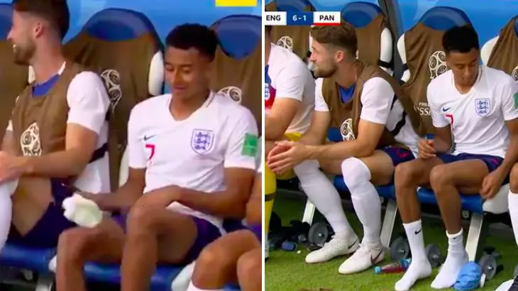 Jesse Lingard Does Keepy Uppies With Socks After MOTM Display
