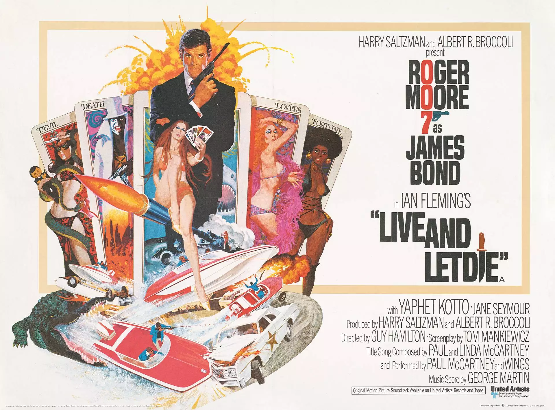 Rodger Moore's first Bond film was 'Live And Let Die' in 1973. (