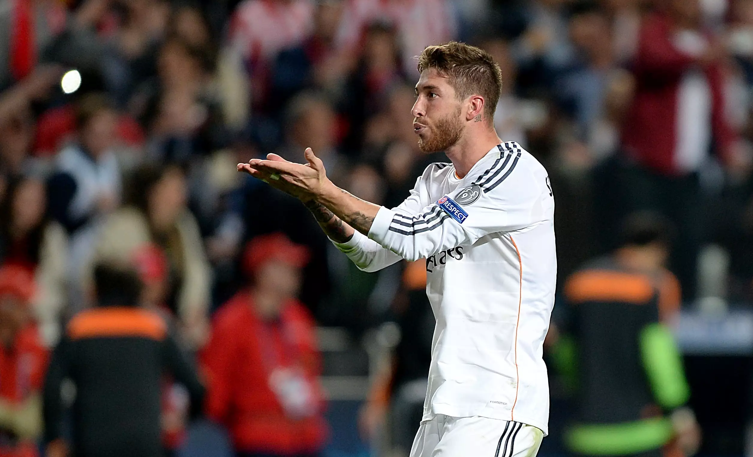 Ramos celebrates scoring in the 2014 Champions League final. Image: PA Images