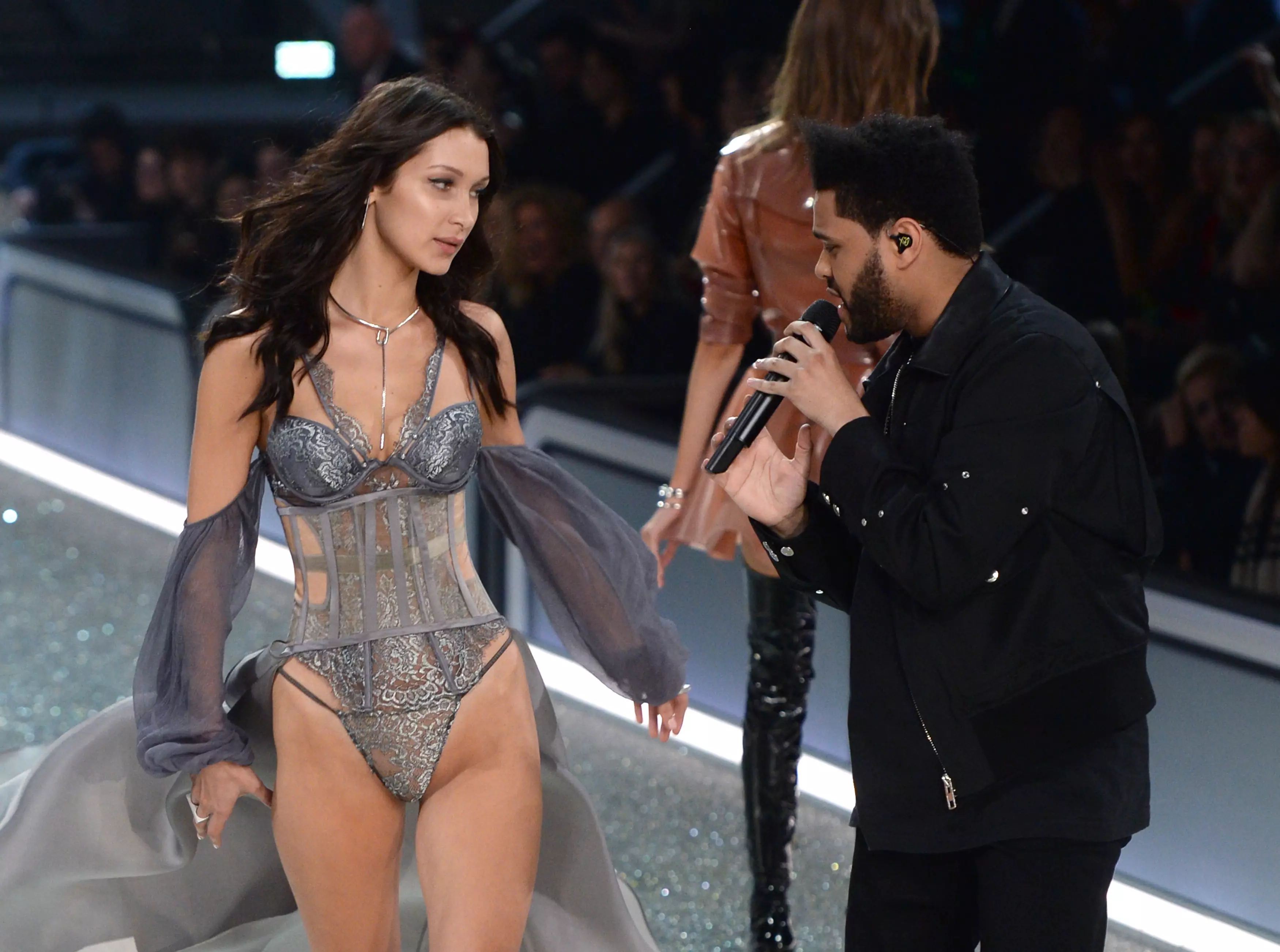 Bella Hadid and The Weeknd at the Victoria's Secret Fashion Show 2016 '