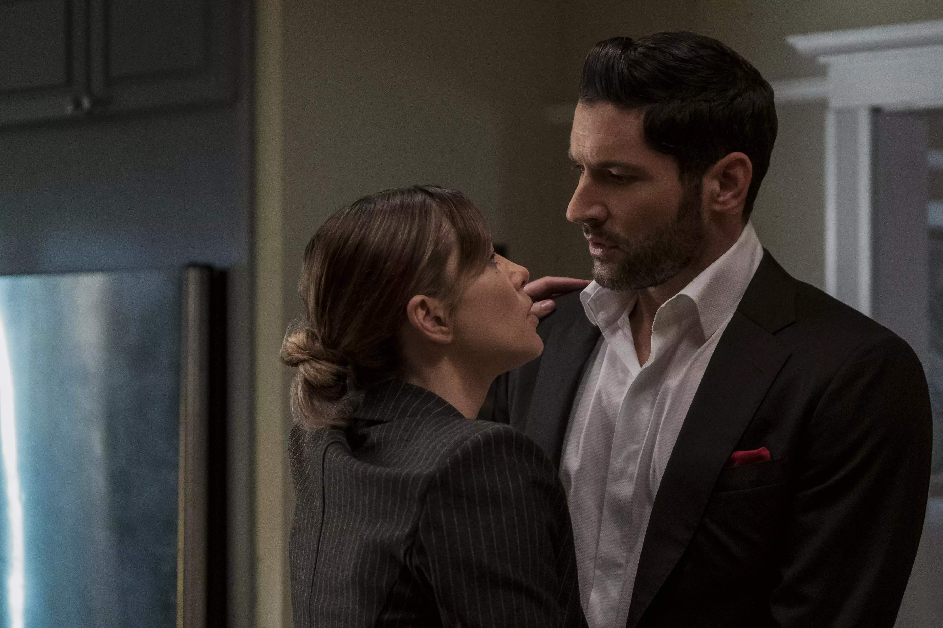 Things heated up between Lucifer and love interest Chloe (