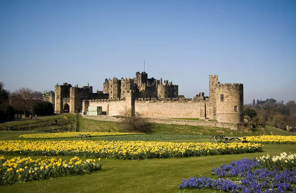 The real Alnwick Castle (