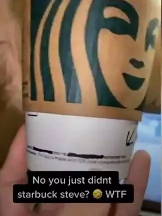 The barista allegedly left a message calling Ashley 'dangerously hot'.