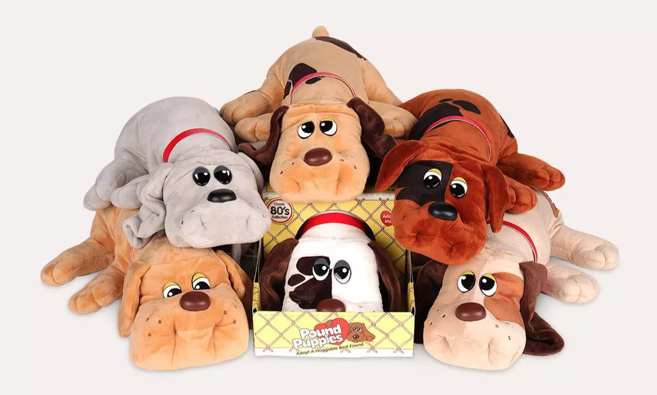 The soft toy dogs were first put out by toy giants Irvin back in 1984, and later by Tonka in 1985 (