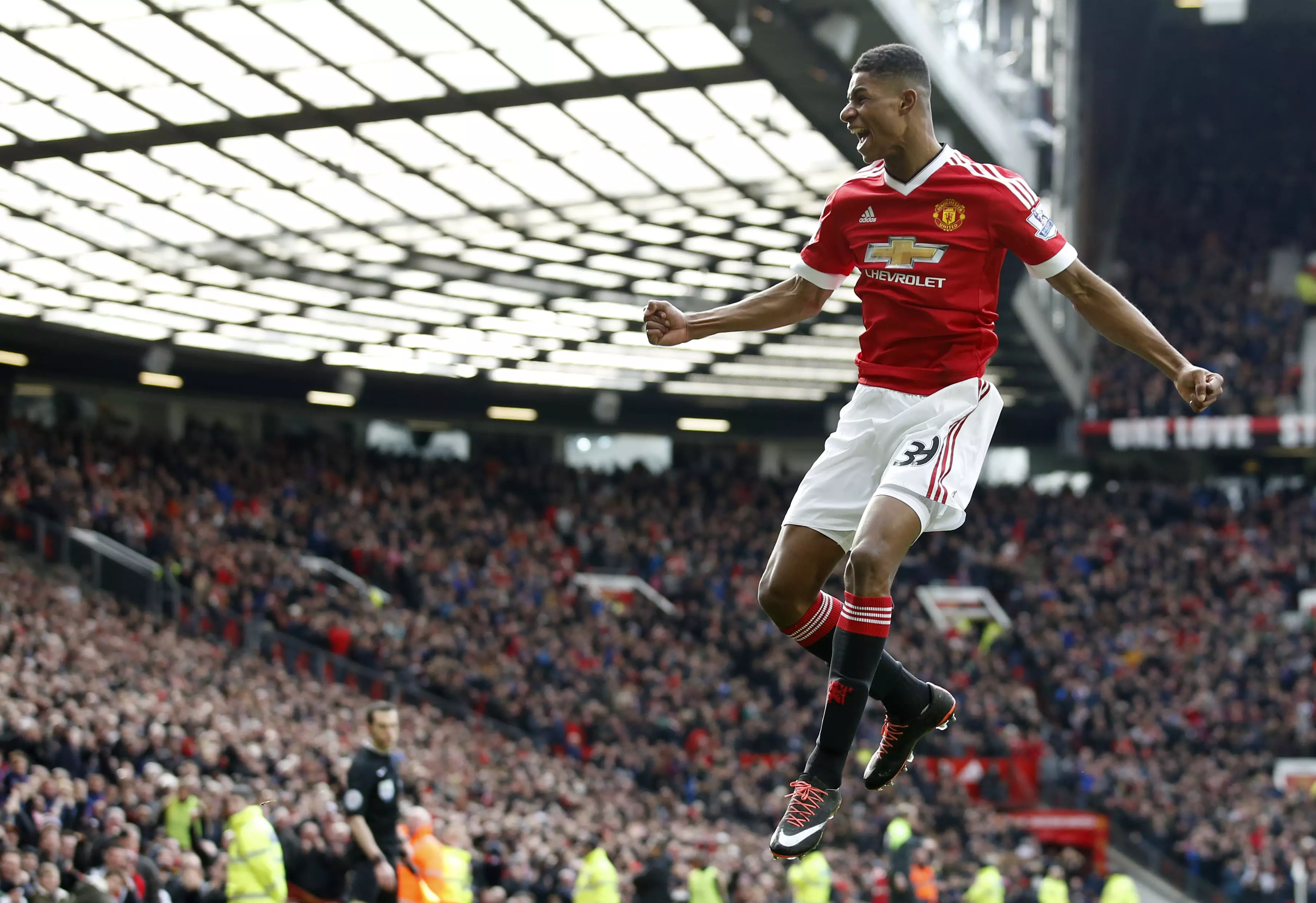 Ever since his debut Marcus Rashford has been scoring goals. Image: PA Images