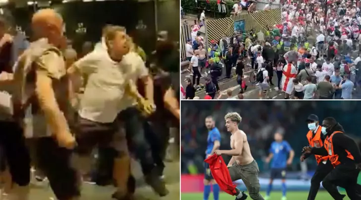 English FA Charged With Four Offences By UEFA Following Chaotic Scenes At Euro 2020 Final At Wembley