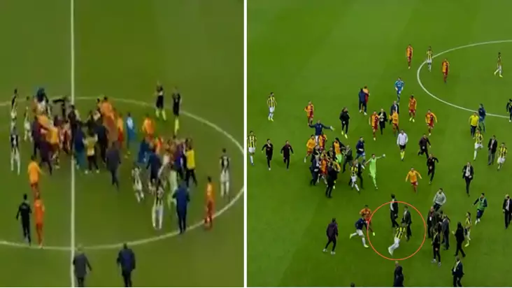 Istanbul Derby Descends Into Chaos With 30 Man Brawl, Three Players Sent Off
