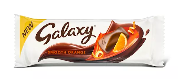 Galaxy chocolate now comes in orange flavour (