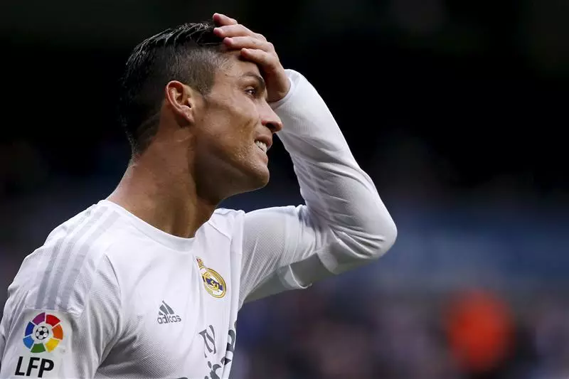 Cristiano Ronaldo frustrated