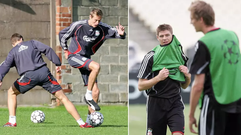 What Steven Gerrard Did To Peter Crouch During His First Liverpool Training Sessions 