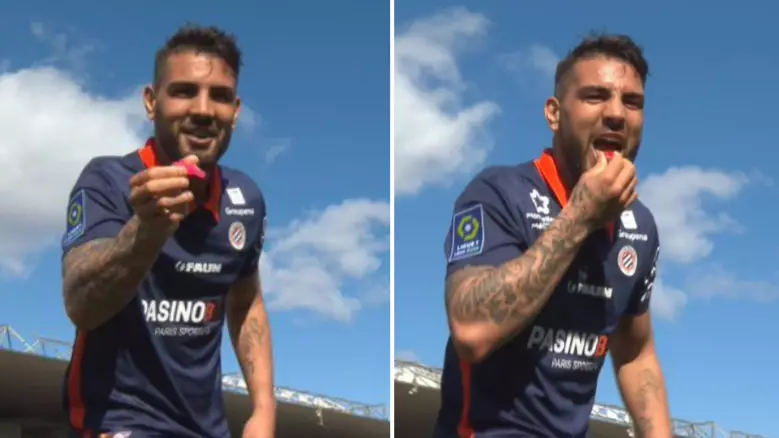 Montpellier Striker Celebrates Goal By Eating Haribo, Only For It To Be Disallowed