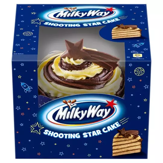 The MilkyWay cake is filled with soft, sweet ganache (