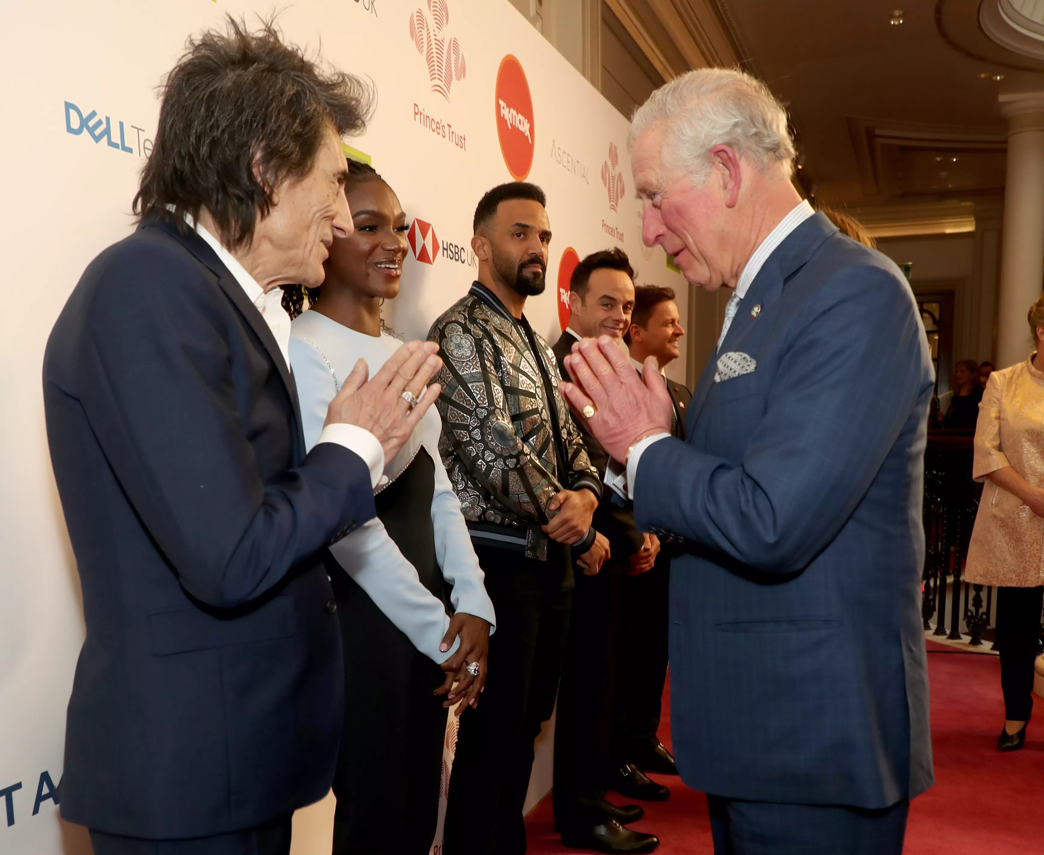 Prince Charles alongside Ronnie Wood earlier this month.