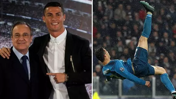 Florentino Perez Reacted To Ronaldo's Outrageous Overhead Kick In A Very Interesting Way