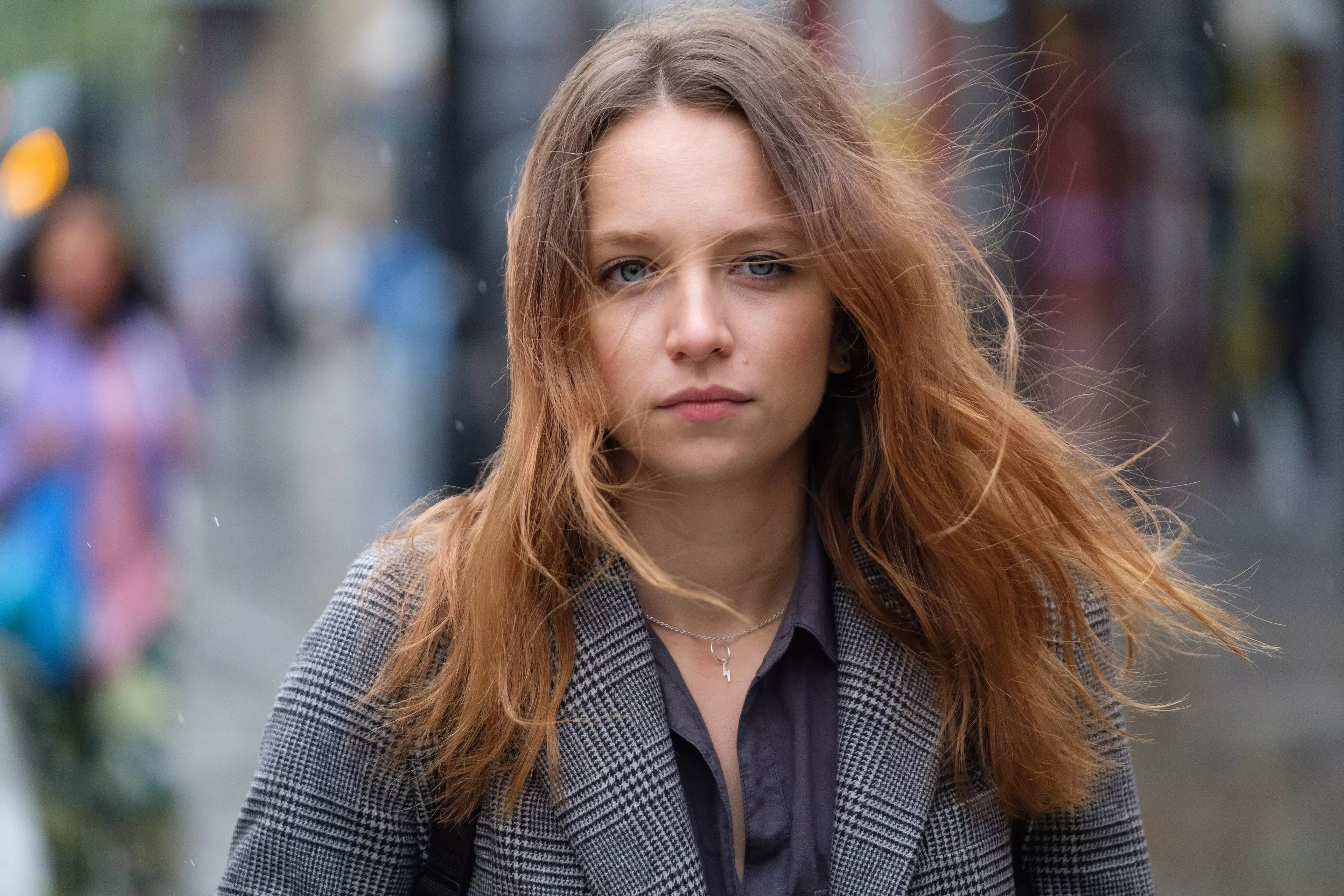 'Traces' stars Molly Windsor as lab assistant Emma Hedges. (