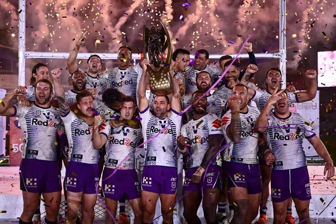 The Melbourne Storm were crowned NRL champions at ANZ Stadium.