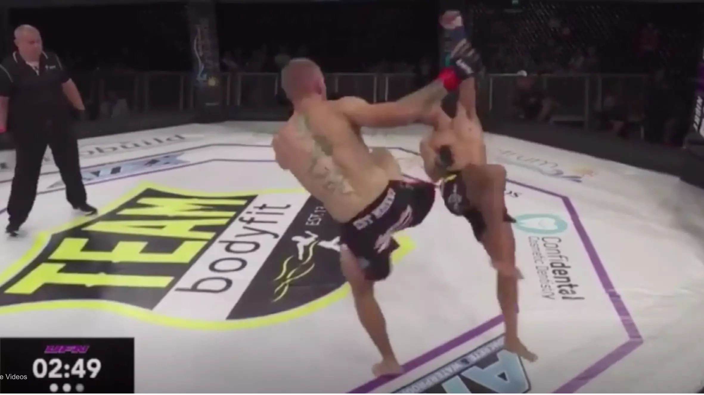 Aussie MMA Fighter Sent Flying Into The Air After Copping Monster Head Kick