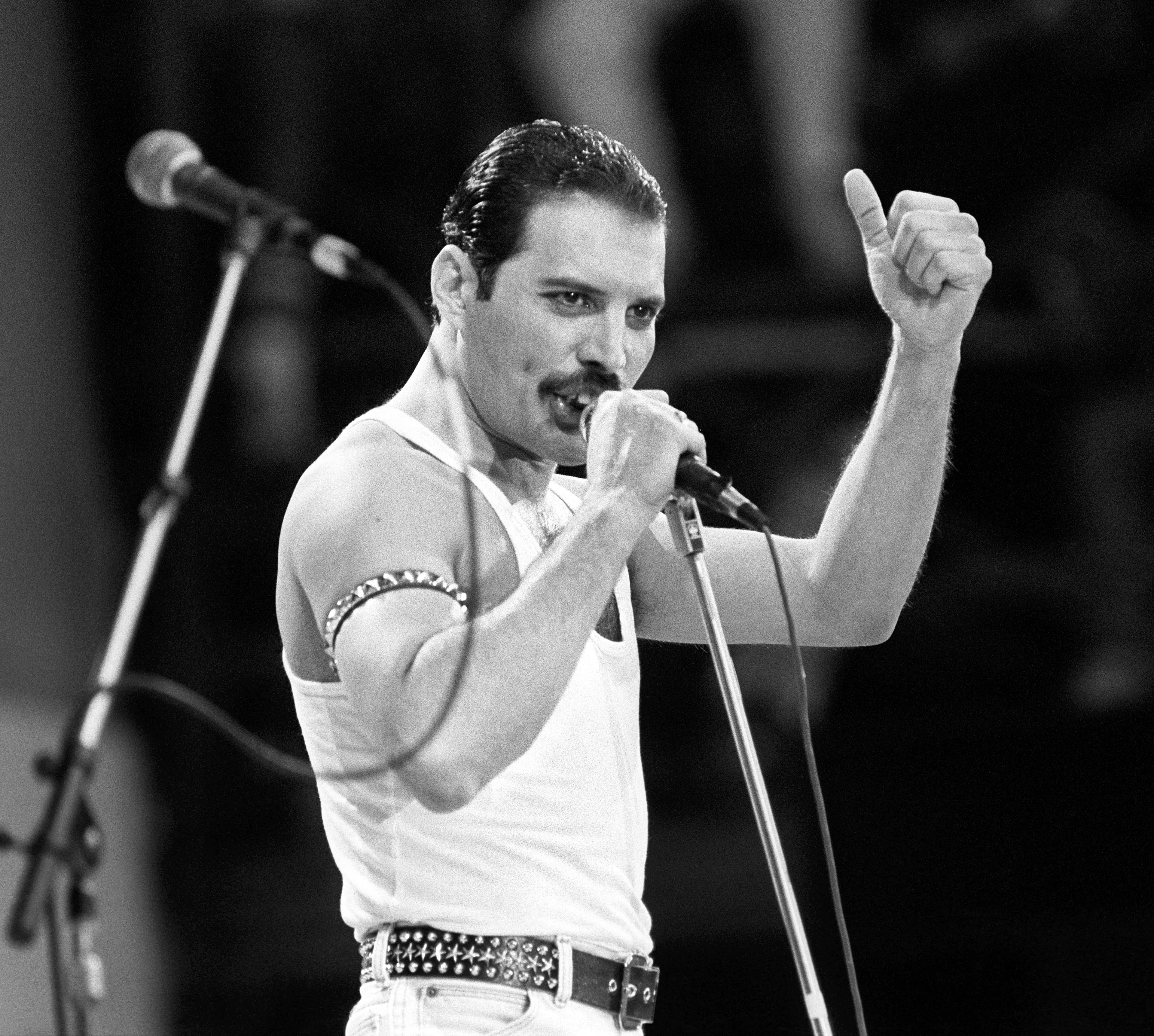 Freddie Mercury in 1985.