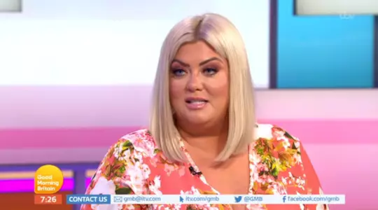 Gemma Collins on Good Morning Britain this morning.
