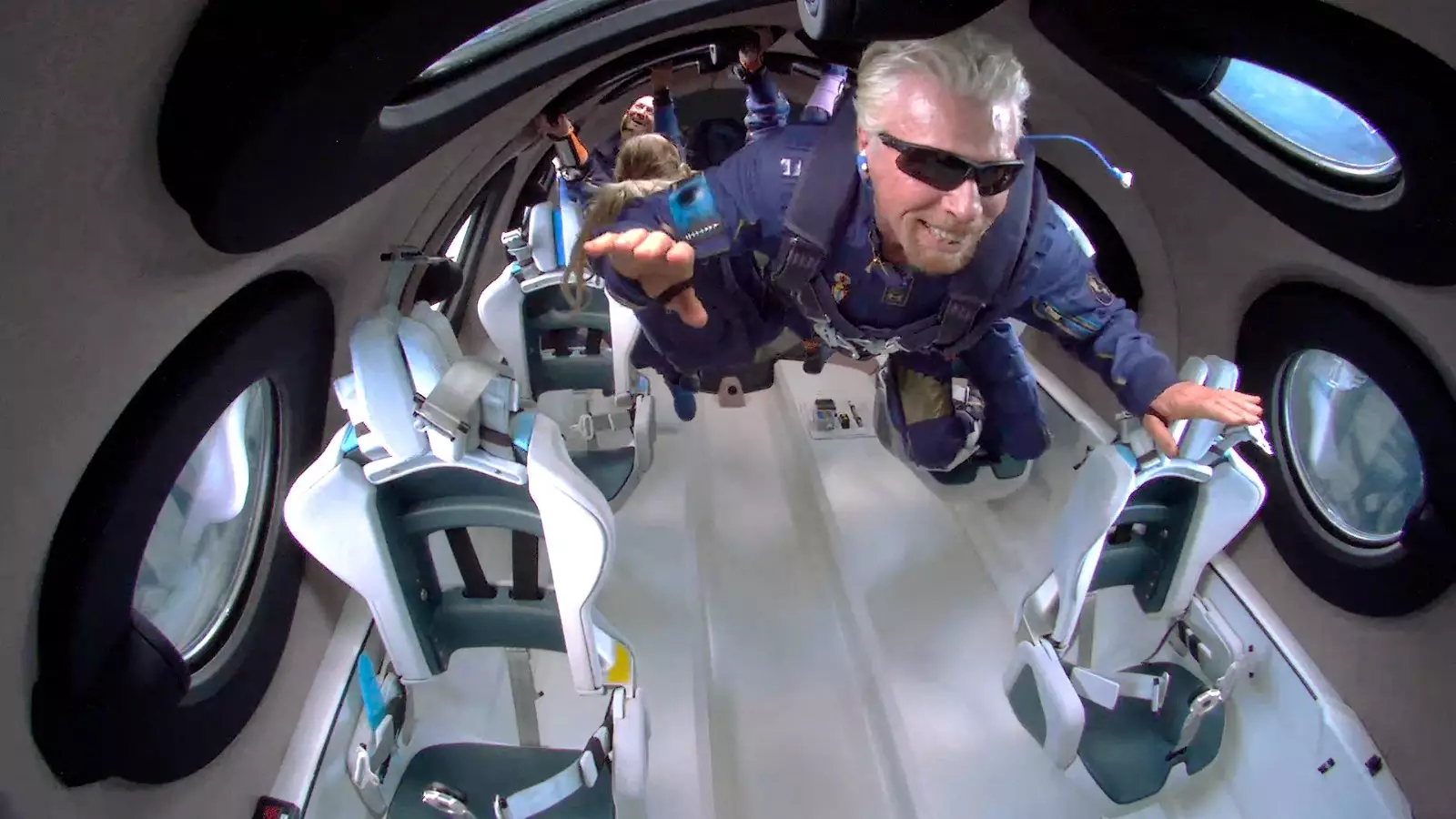 Richard Branson in space.