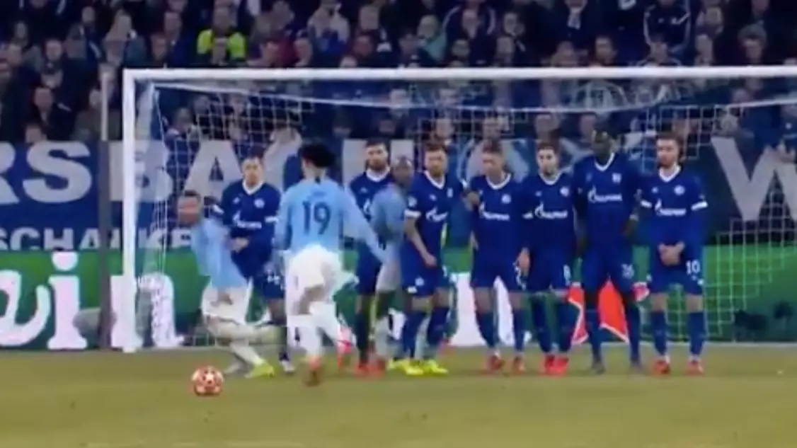 We Could Watch Leroy Sane's 'Knuckleball' Free-Kick Against Schalke All Night Long 
