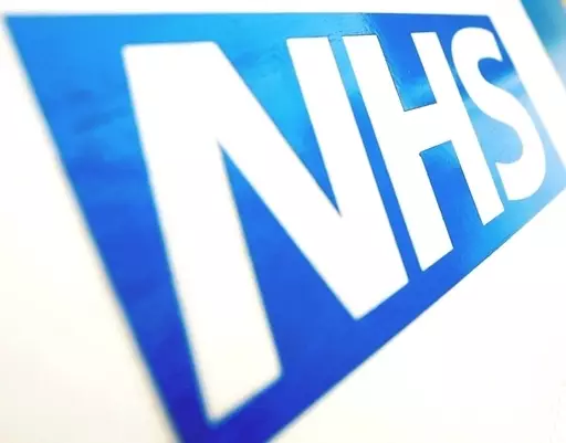 Stock image of NHS sign.