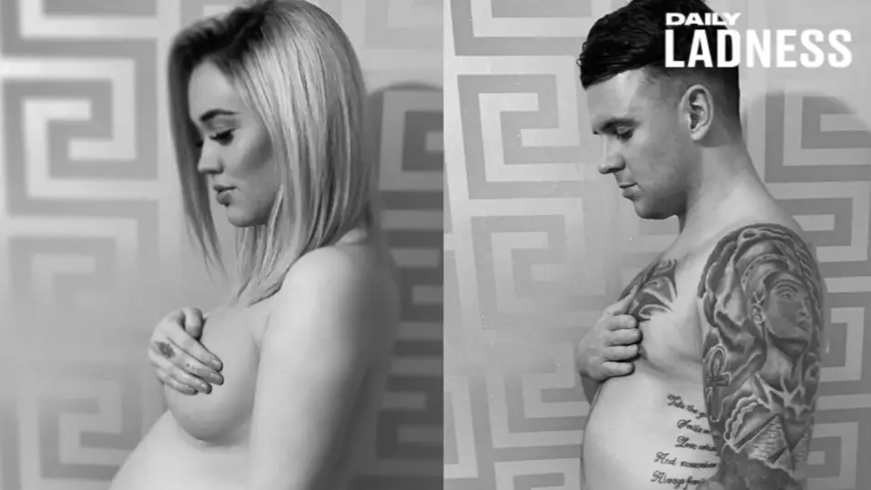 Woman Mimics Beyoncé Pregnancy Picture - And Boyfriend Gets Involved Too
