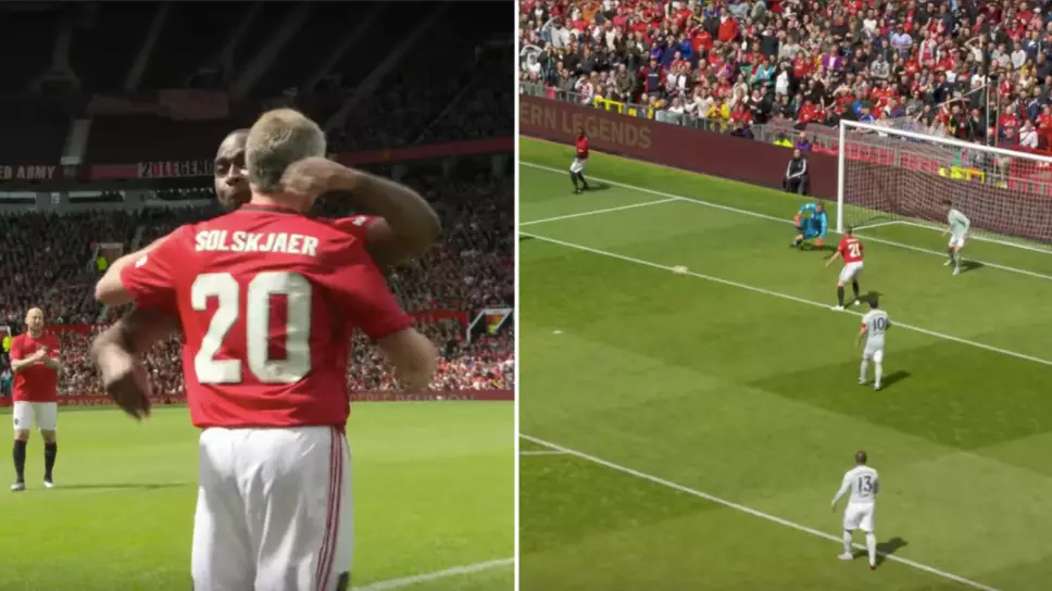 Ole Gunnar Solskjær Comes Off The Bench To Score Versus Bayern Munich In Treble Reunion Match