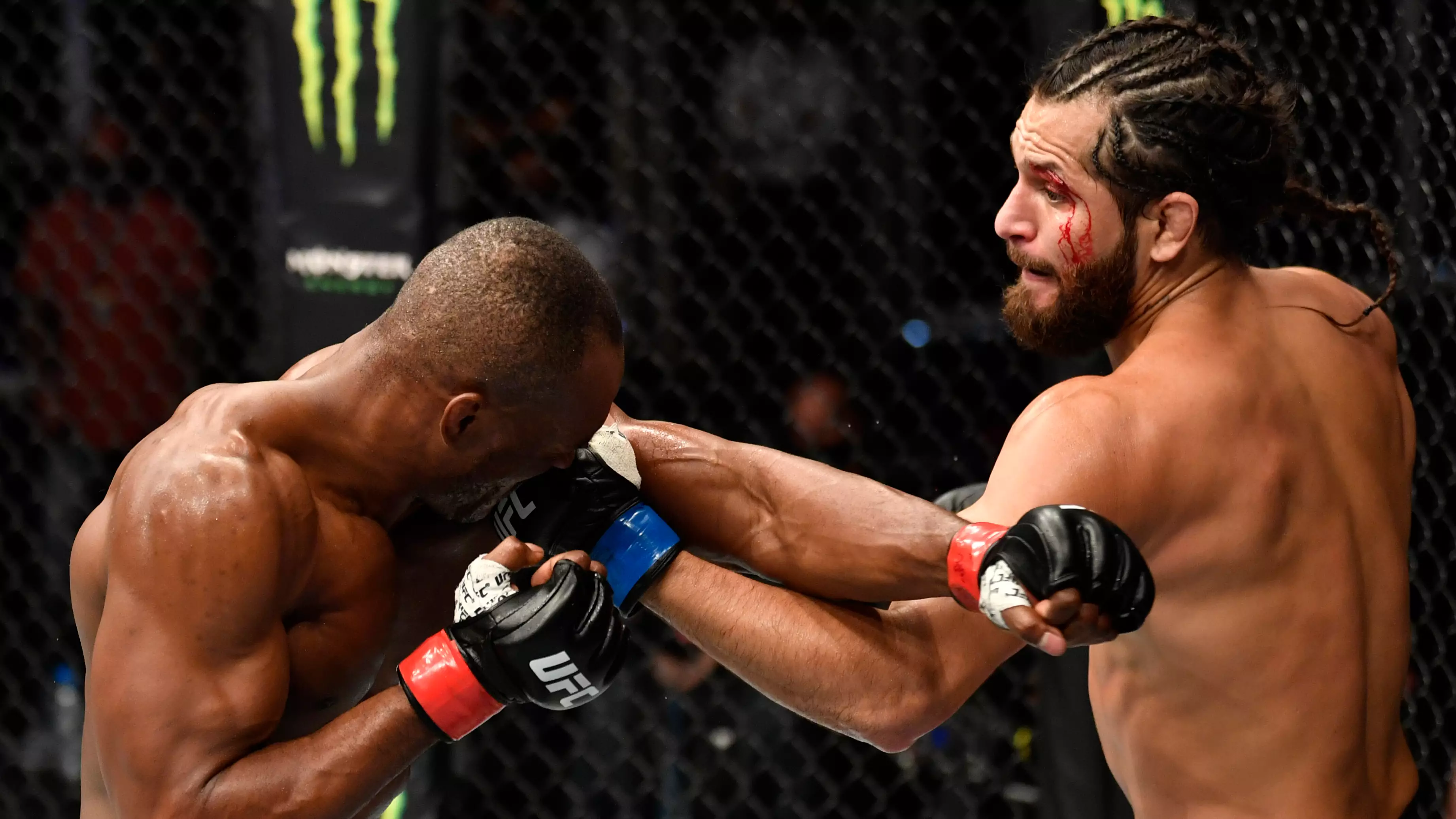 Jorge Masvidal Stuffed A Takedown And Slipped Four Punches... While Laughing And Blowing Kisses