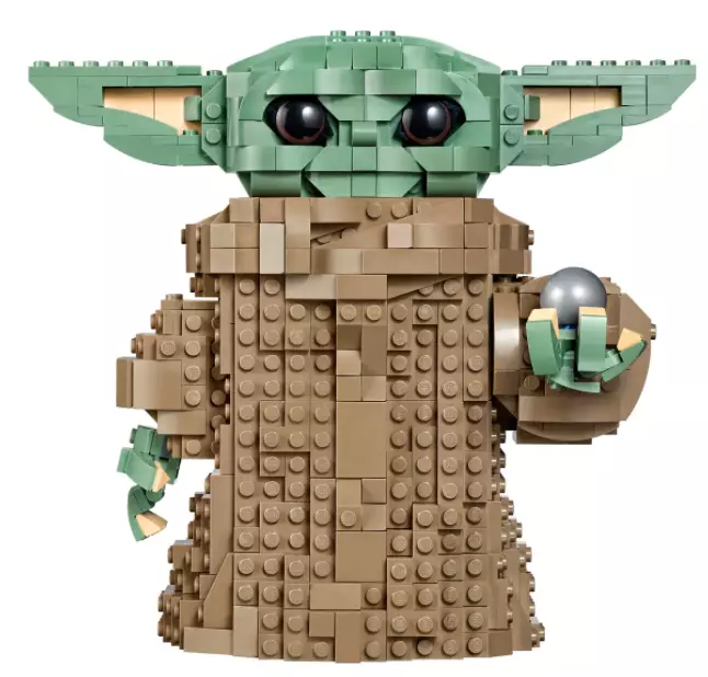 This is another Lego Baby Yoda that you can buy - not life-sized, but still cute.