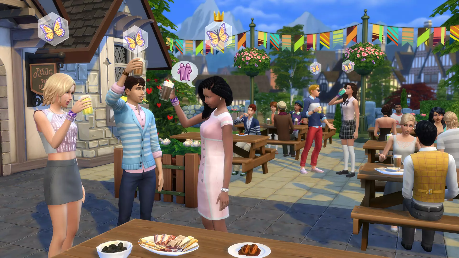You can throw parties for your Sims in a world where coronavirus doesn't exist (